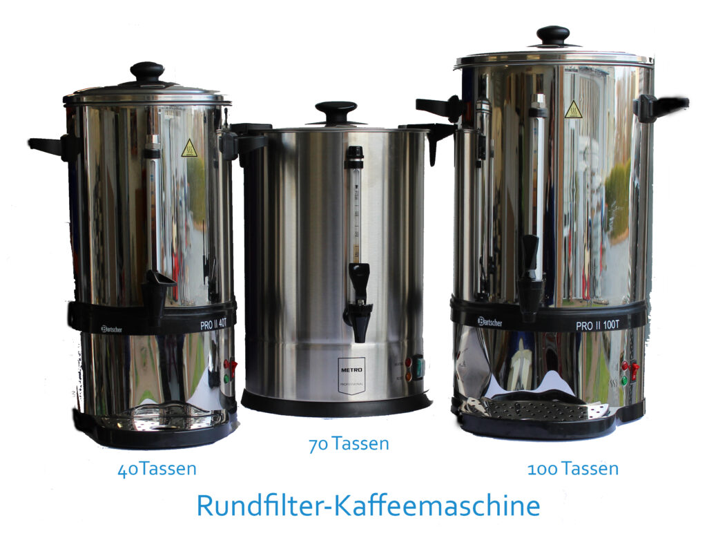 Rundfilter-Kaffeemaschine